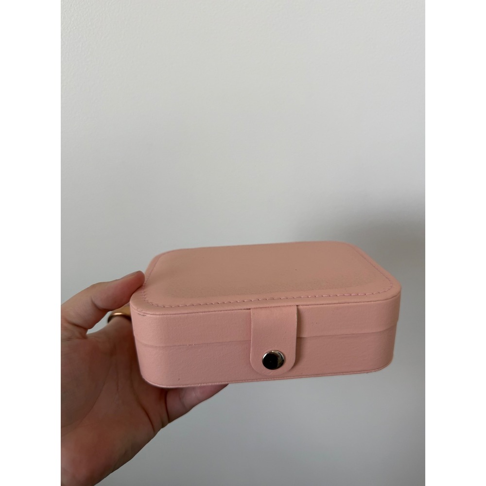 Pink Jewelry Box Organizer – Multi-Compartment Storage